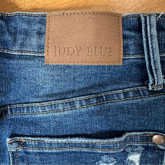 Judy Blue Tummy Control High Waist Slim Jeans Women’s Size 29 US 8 Dark JB88776 - Picture 7 of 10